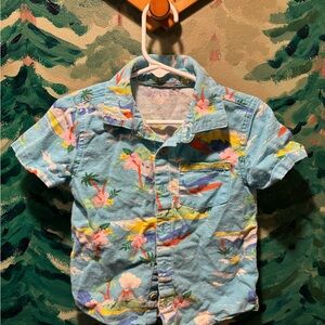 Tropical Print Kids Shirt